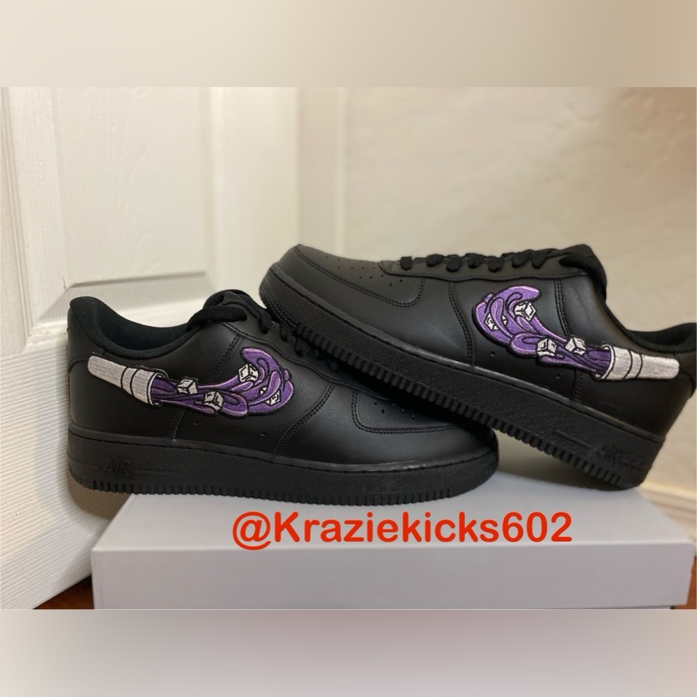 Custom Nike Air Force 1 purple cupp